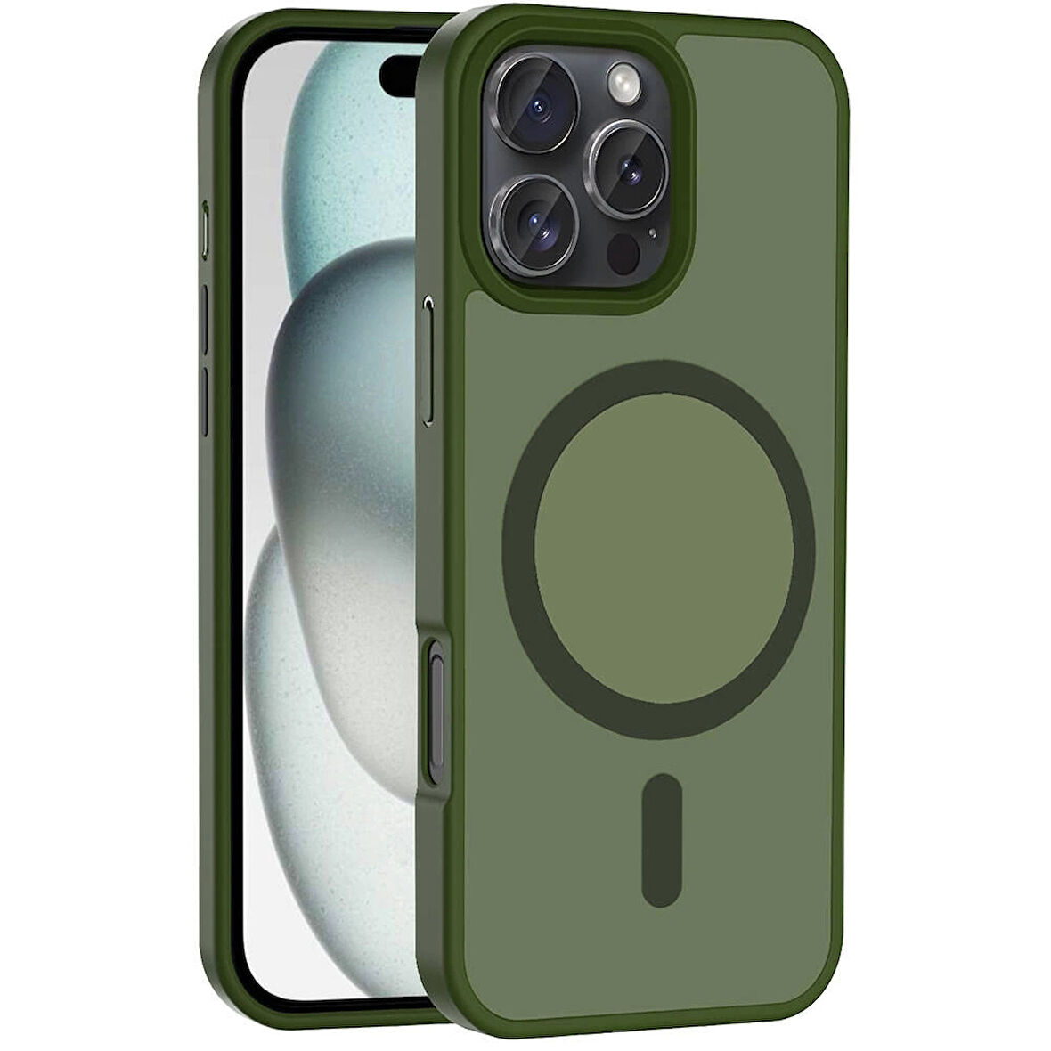 Apple iPhone 16 Pro Max Kılıf M-safe Şarj Özellikli Mat Arka Yüzey Zore Sio Kapak