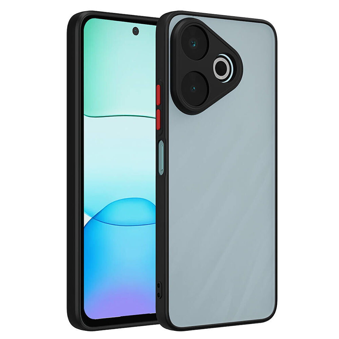 Xiaomi Redmi 13 4G Kılıf Zore Hux Kapak-Siyah