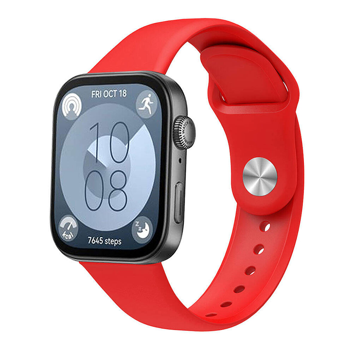 Huawei Watch Fit 3 KRD-11 22mm Silikon Kordon-Kırmızı