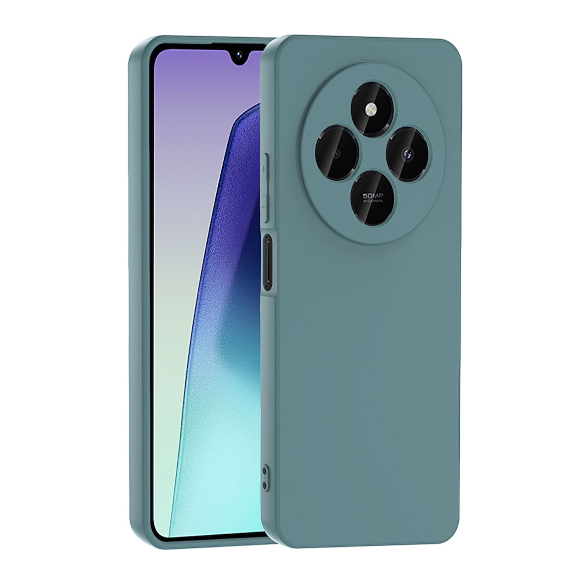 Vendas Xiaomi Redmi 14C 4G Uyumlu Zore Mara Lansman Kapak-Koyu Yeşil