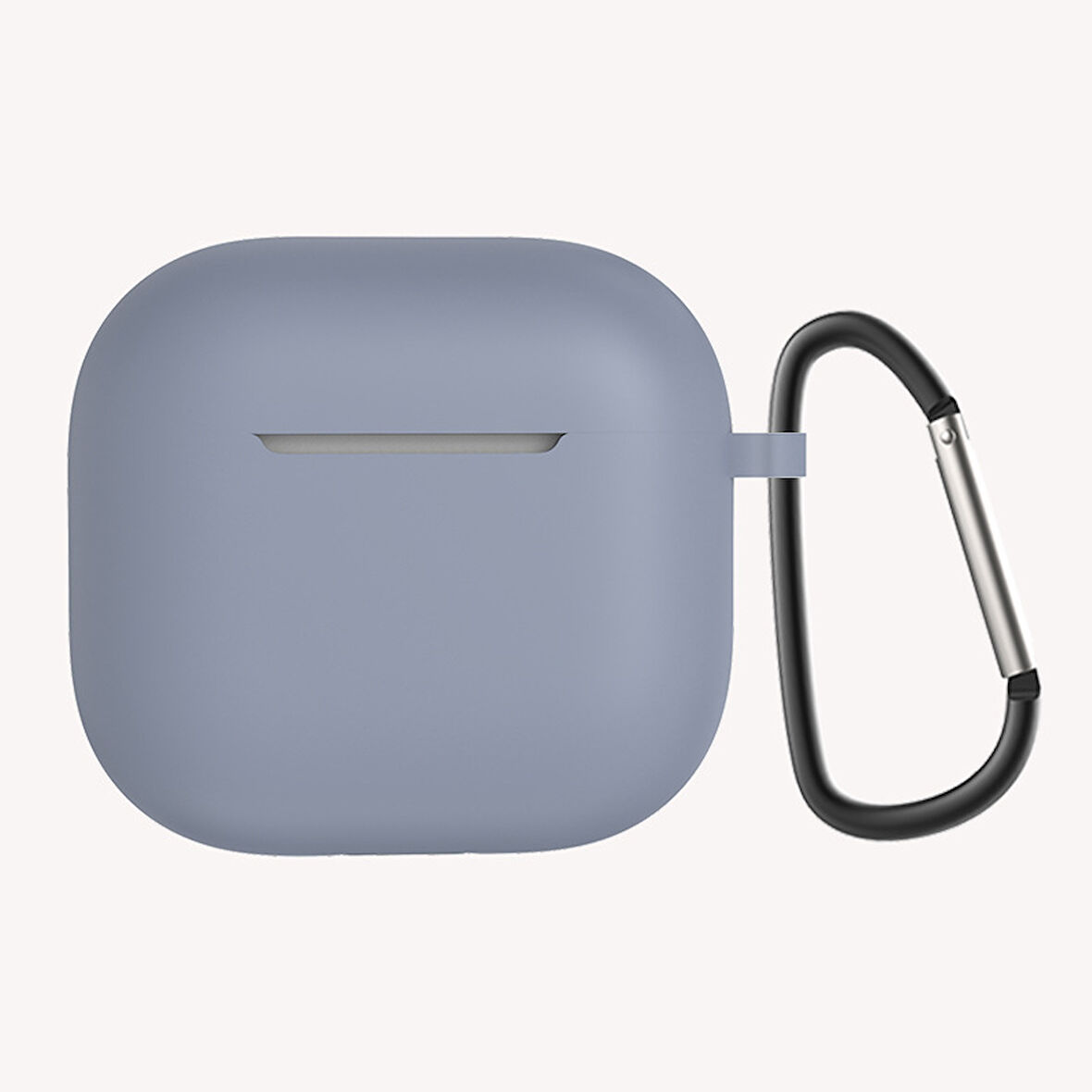 Air Pods 4 Zore Standart Silikon Kılıf-Lavendery Gray