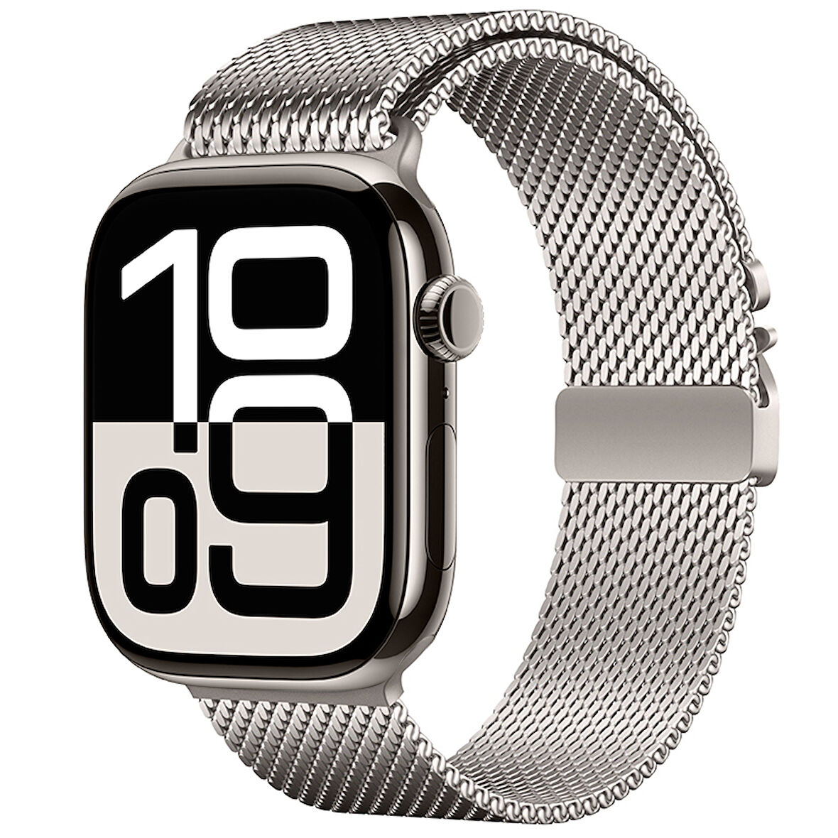 Apple Watch 42mm Zore KRD-121 Metal Hasır Kordon-Starlight