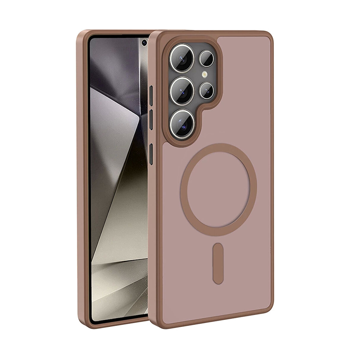 Galaxy S25 Ultra Kılıf M-safe Şarj Özellikli Mat Arka Yüzey Zore Sio Kapak