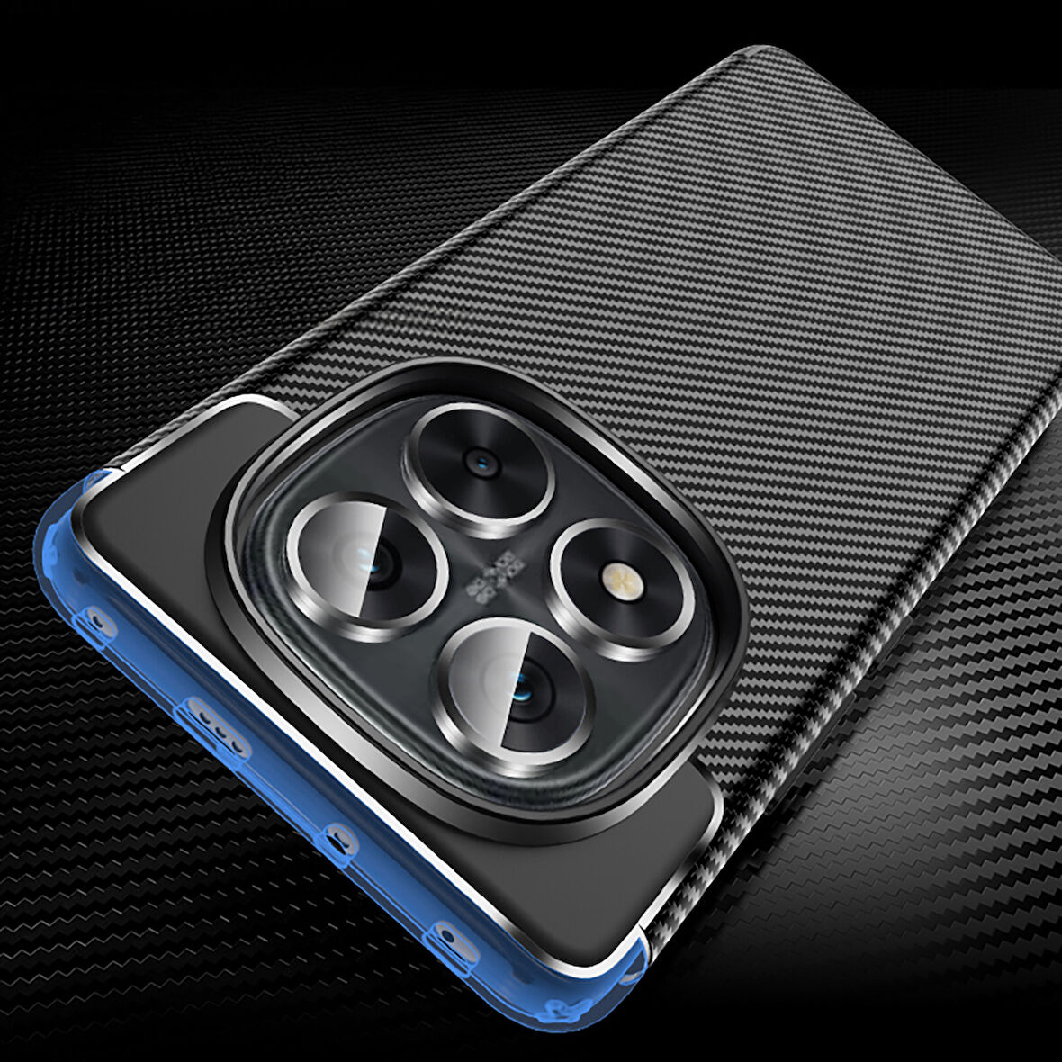 Xiaomi Redmi Note 14 Pro 5G Uyumlu Kılıf Zore Negro Silikon Kapak-Siyah