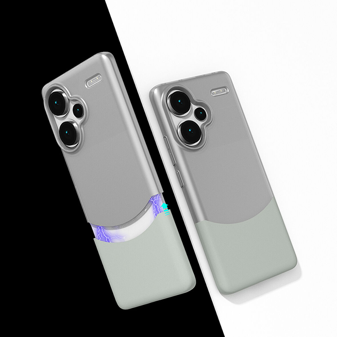 Xiaomi Redmi Note 13 Pro Plus 5G Kılıf Mıknatıslı Duble Kapak