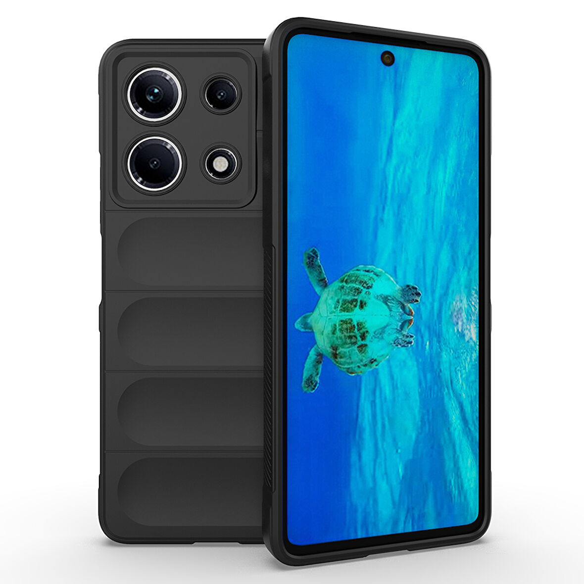 İnfinix Note 30 4G Kılıf Esnek TPU Oyuklu Arka Yüzey Tasarımlı Etnik Silikon Kapak