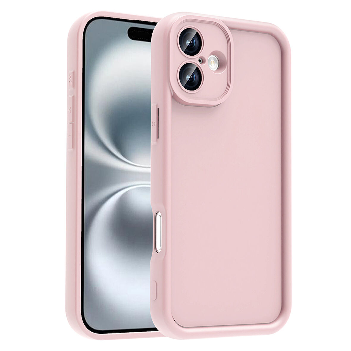 iPhone 16 Plus Kılıf Kamera Korumalı UCY Ananas Kapak - Pembe
