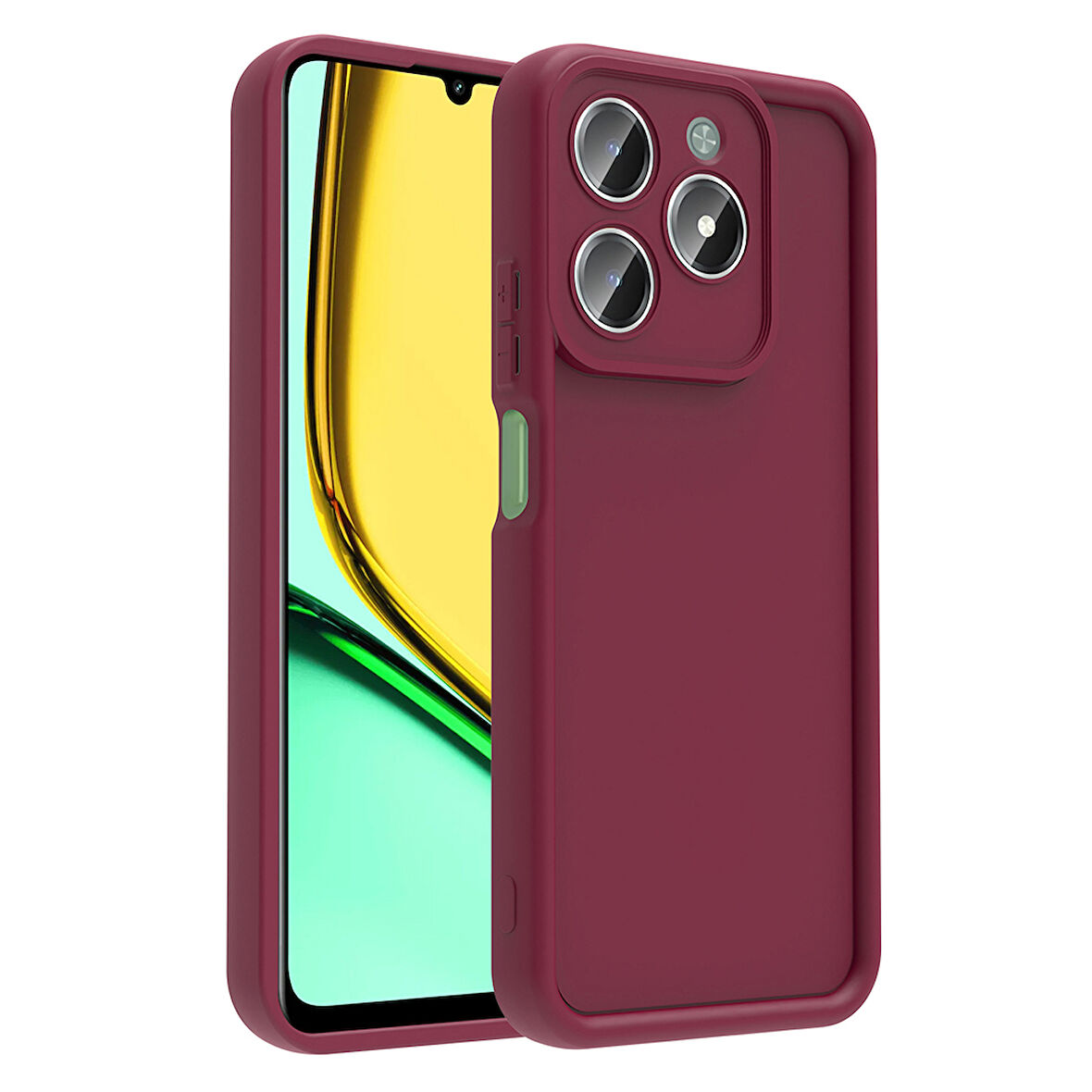 Realme C61 Kılıf Kamera Korumalı Ananas Kapak