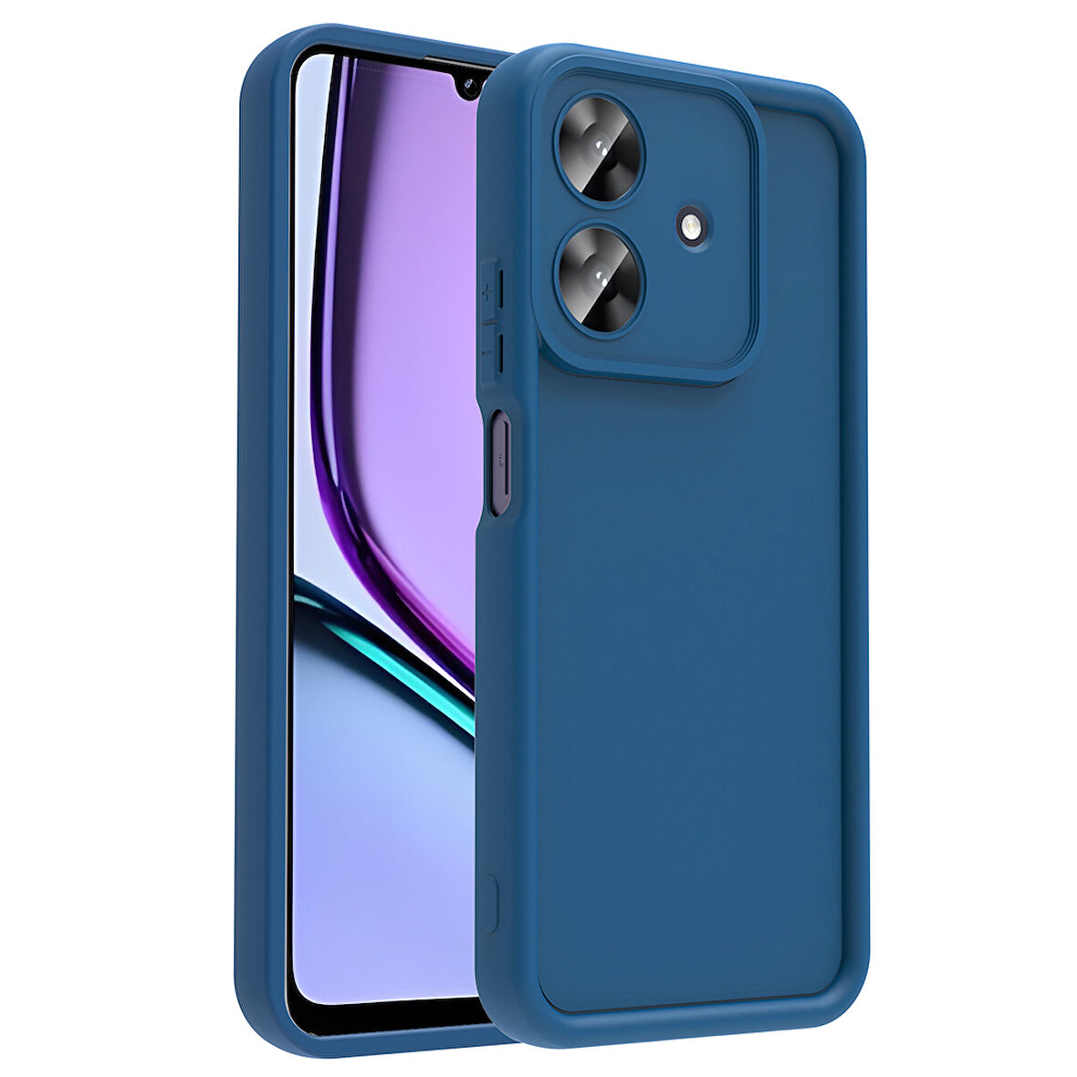 Realme Note 60 Kılıf Kamera Korumalı KLFS Ananas Kapak - Koyu Yeşil