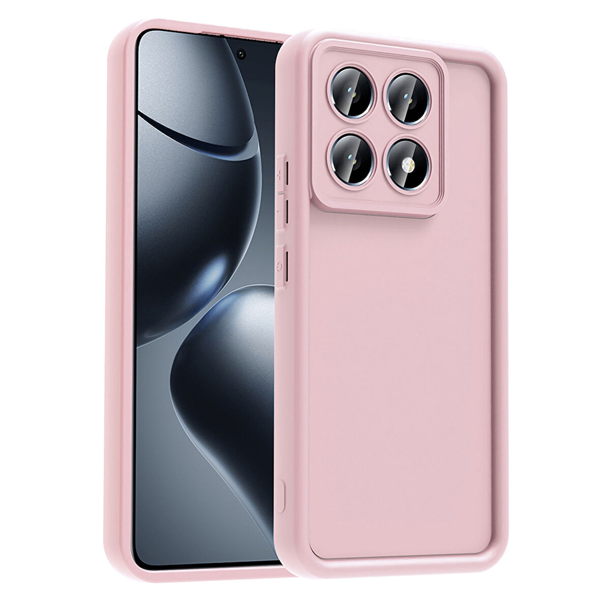 Redmi Note 14 Pro Plus Kılıf Kamera Korumalı EFFX Ananas Kapak - Pembe