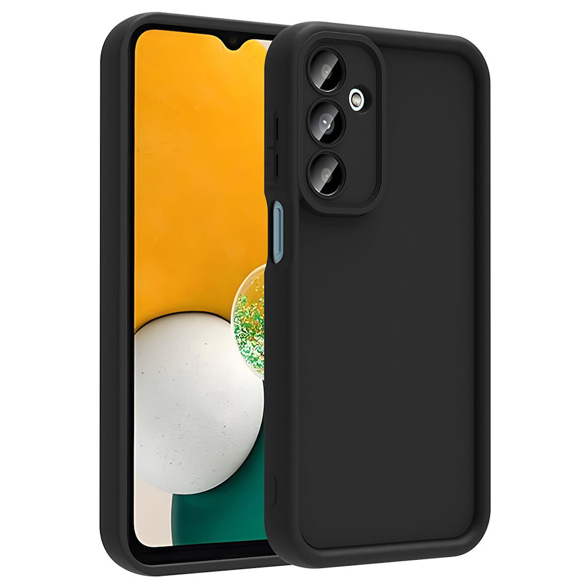Galaxy A26 Kılıf Kamera Korumalı CRCR Ananas Kapak - Siyah