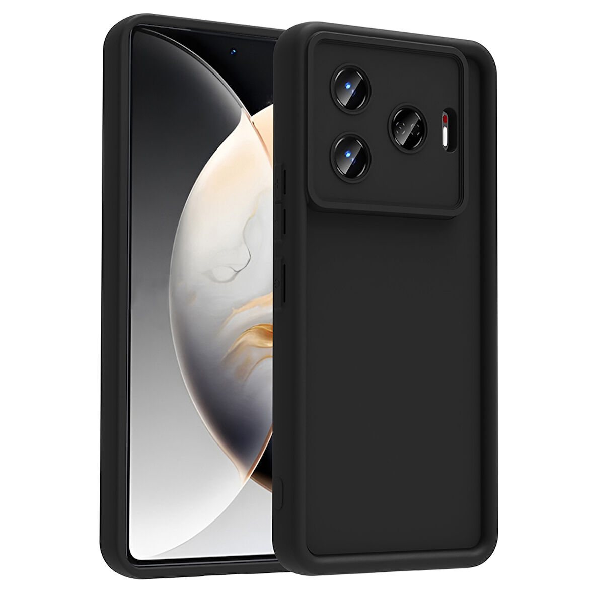 Tecno Camon 30 Pro 5G Kılıf Kamera Korumalı EFFX Ananas Kapak - Siyah