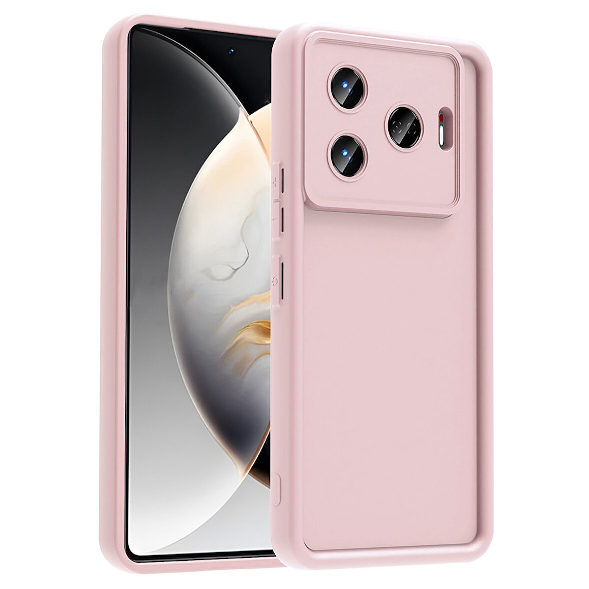 Tecno Camon 30 Pro 5G Kılıf Kamera Korumalı MBTM Ananas Kapak - Pembe