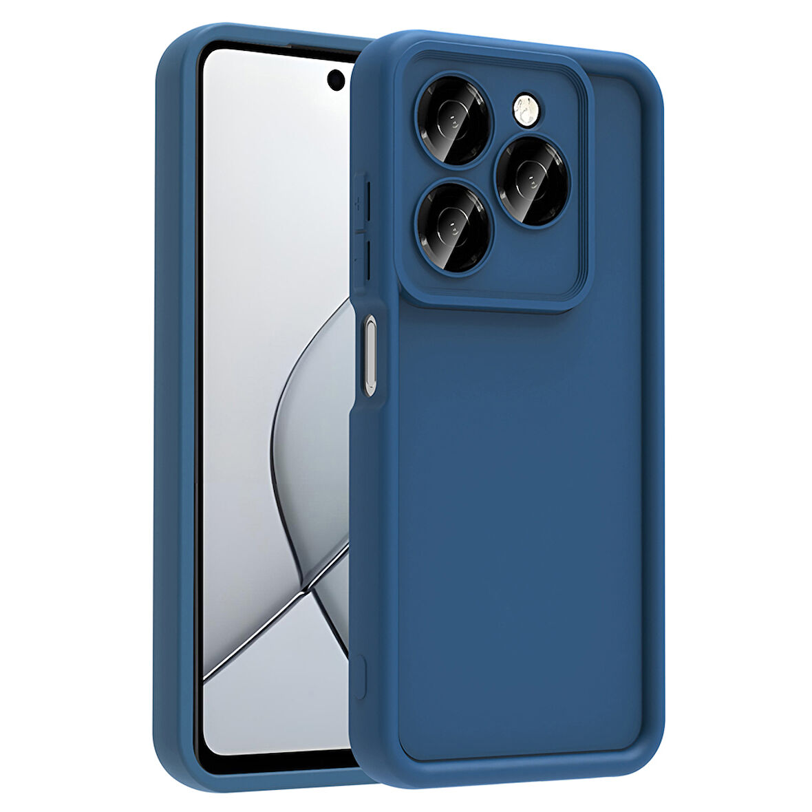 Tecno Spark 20 Pro 5G Kılıf Kamera Korumalı UZRM Ananas Kapak - Koyu Yeşil