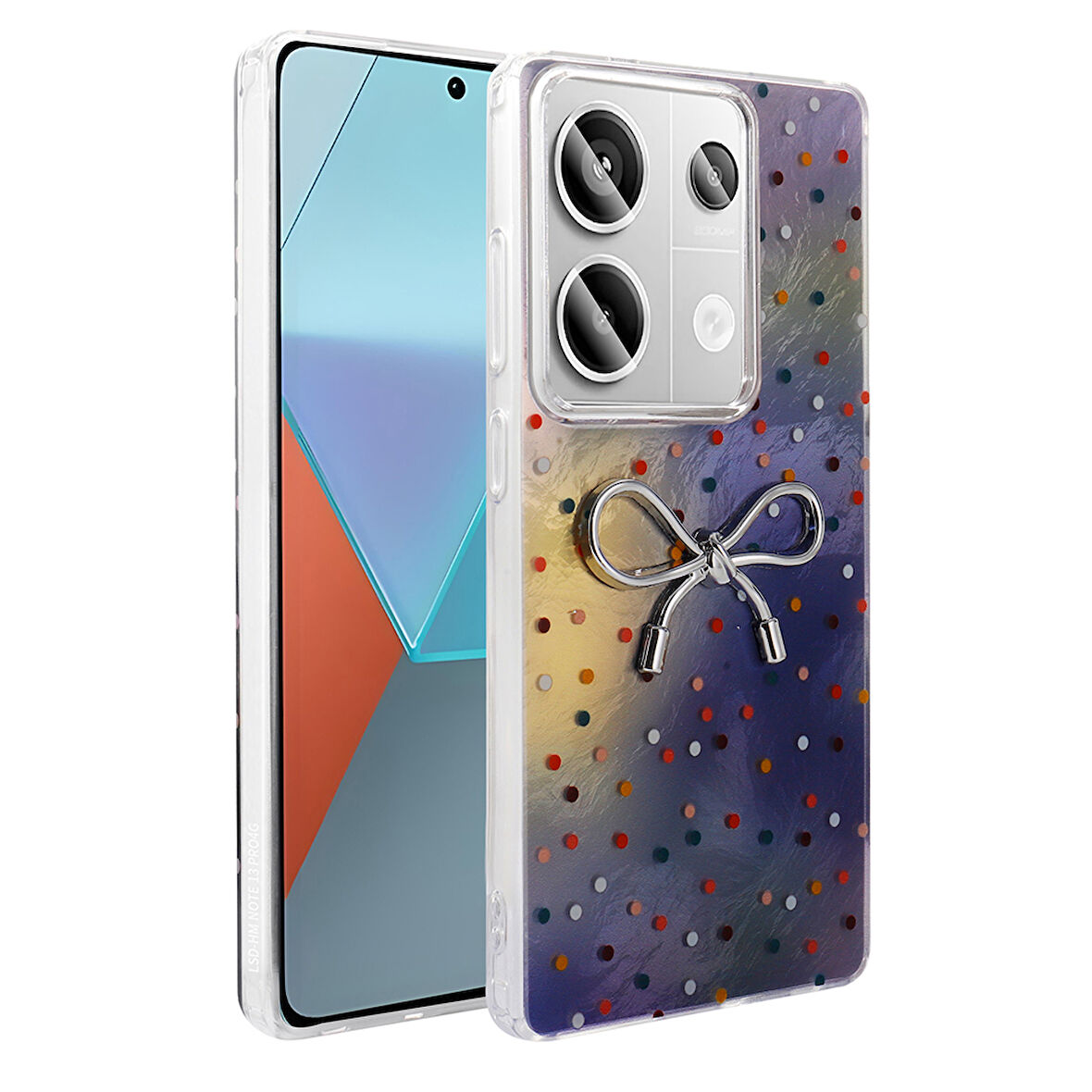 Xiaomi Redmi Note 13 Pro 4G Kılıf Kamera Korumalı Figürlü Ponti Silikon Kapak