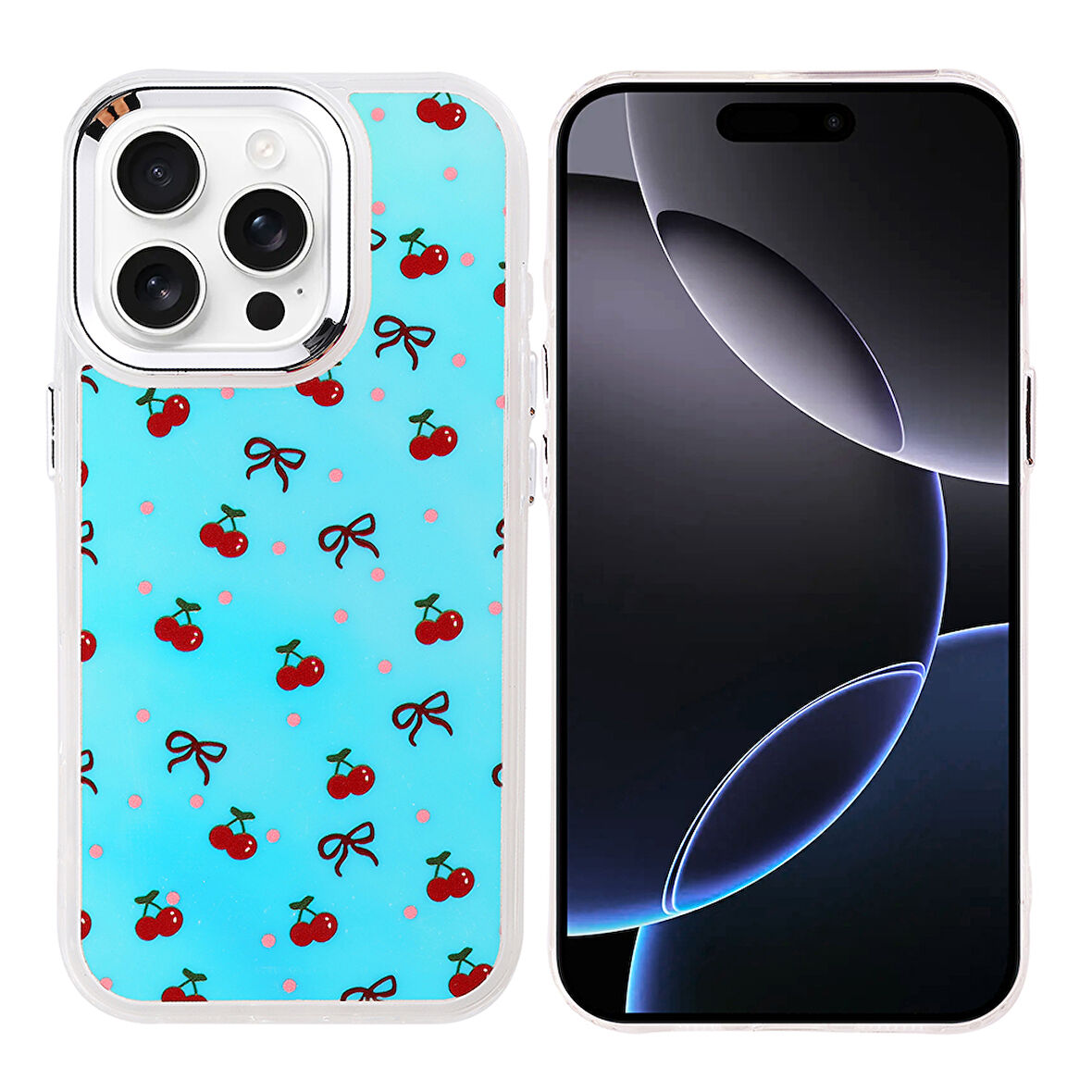 iPhone 16 Pro Max Kılıf Airbag Tasarımlı FRMS Hadra Kapak - Kiraz