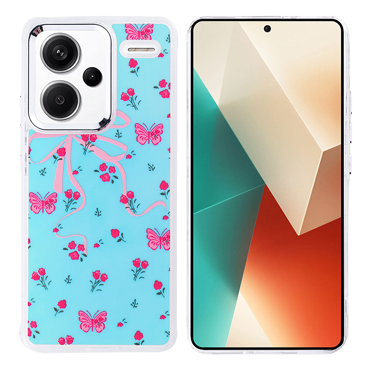 Redmi Note 13 Pro Plus 5G Kılıf Airbag Tasarımlı EFFX Hadra Kapak - Kelebek