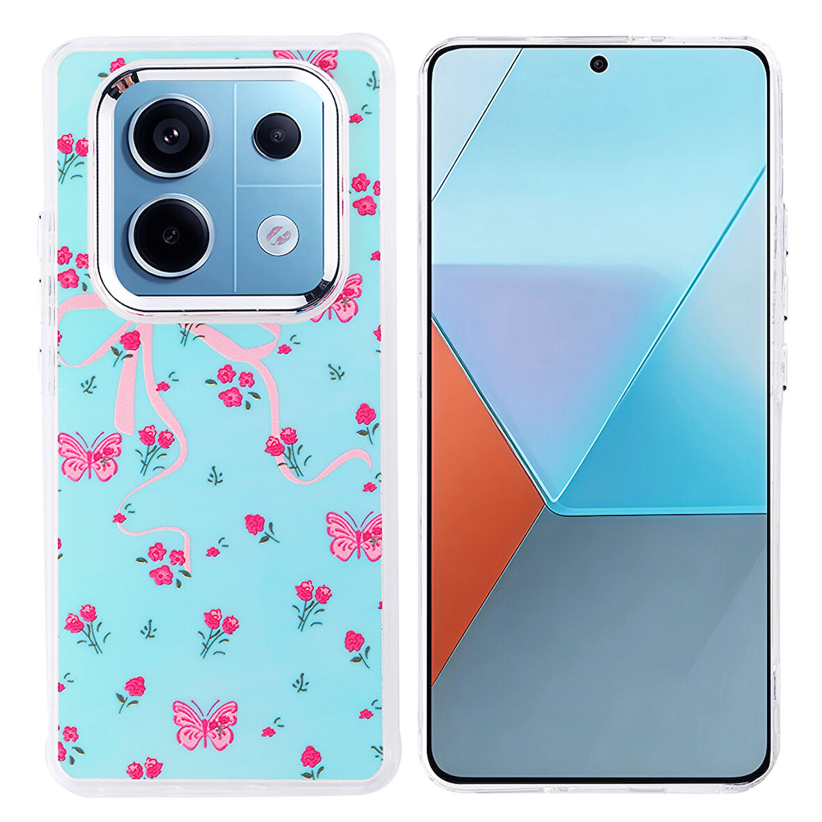 Redmi Note 14 Pro 4G Kılıf Airbag Tasarımlı UCY Hadra Kapak - Kelebek