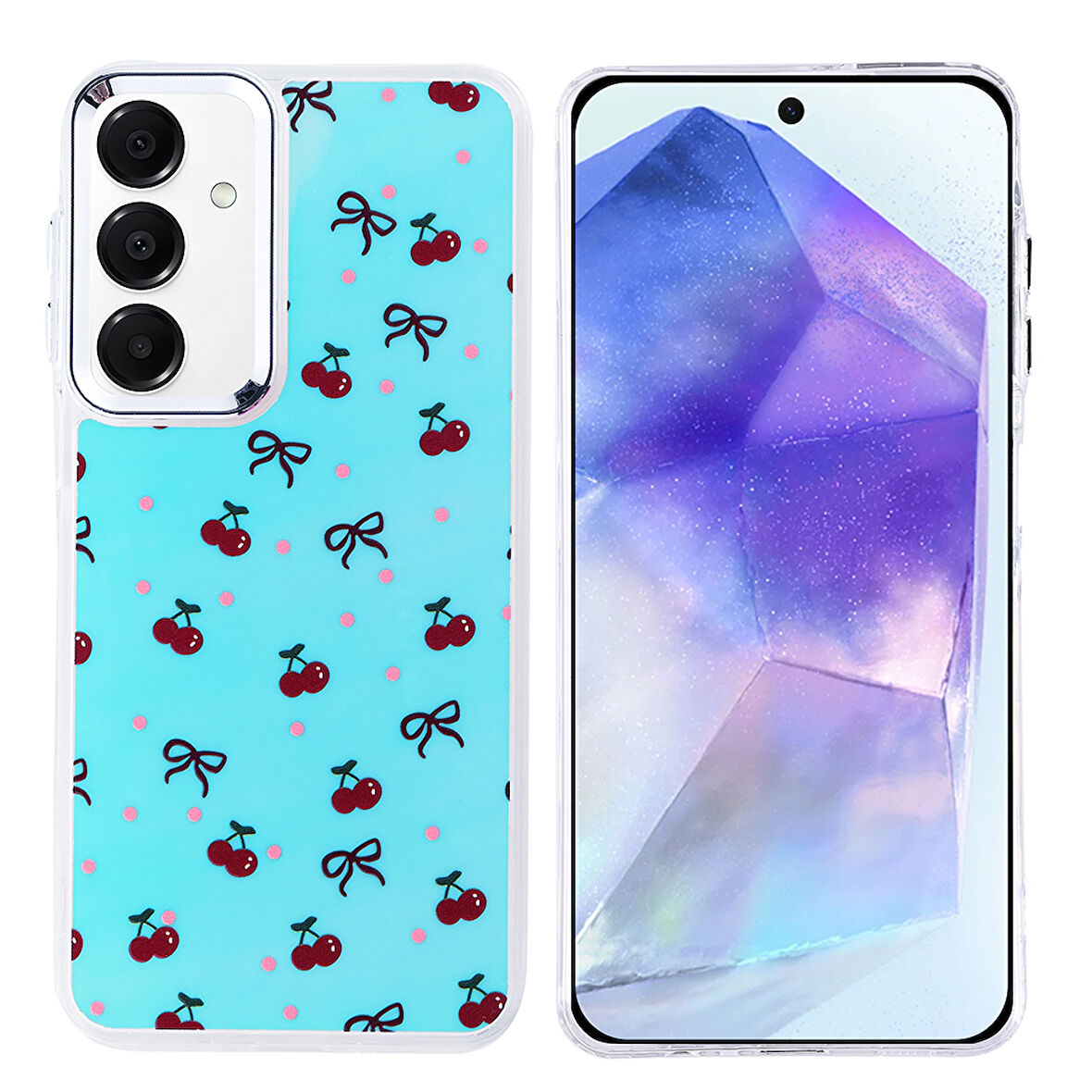 Galaxy A35 Kılıf Airbag Tasarımlı ALT Hadra Kapak - Kiraz