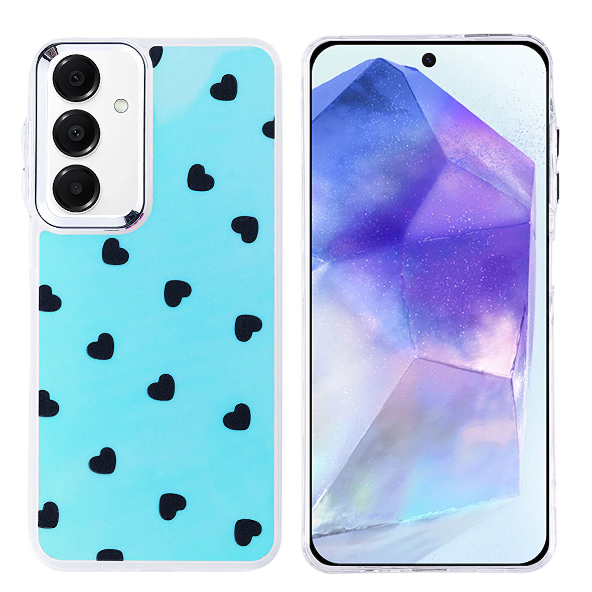 Galaxy A35 Kılıf Airbag Tasarımlı UCY Hadra Kapak - Kalp