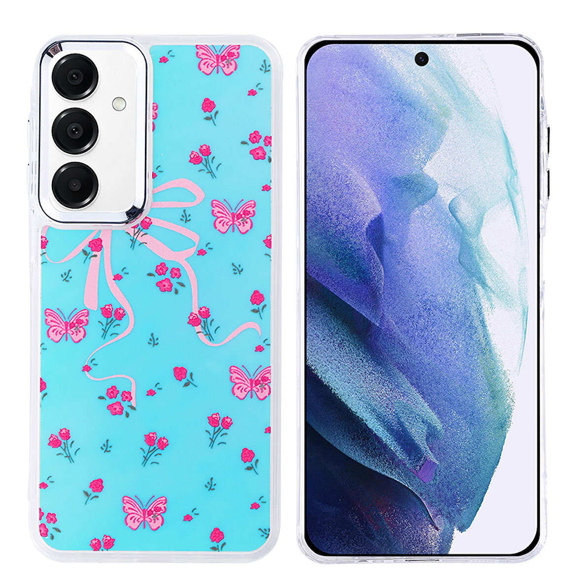 Galaxy A55 Kılıf Airbag Tasarımlı EFFX Hadra Kapak - Kelebek