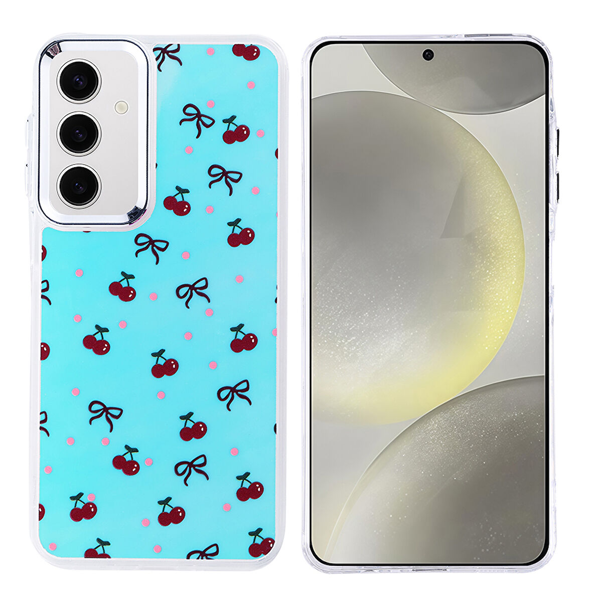 Galaxy S24 FE Kılıf Airbag Tasarımlı MKST Hadra Kapak - Kiraz