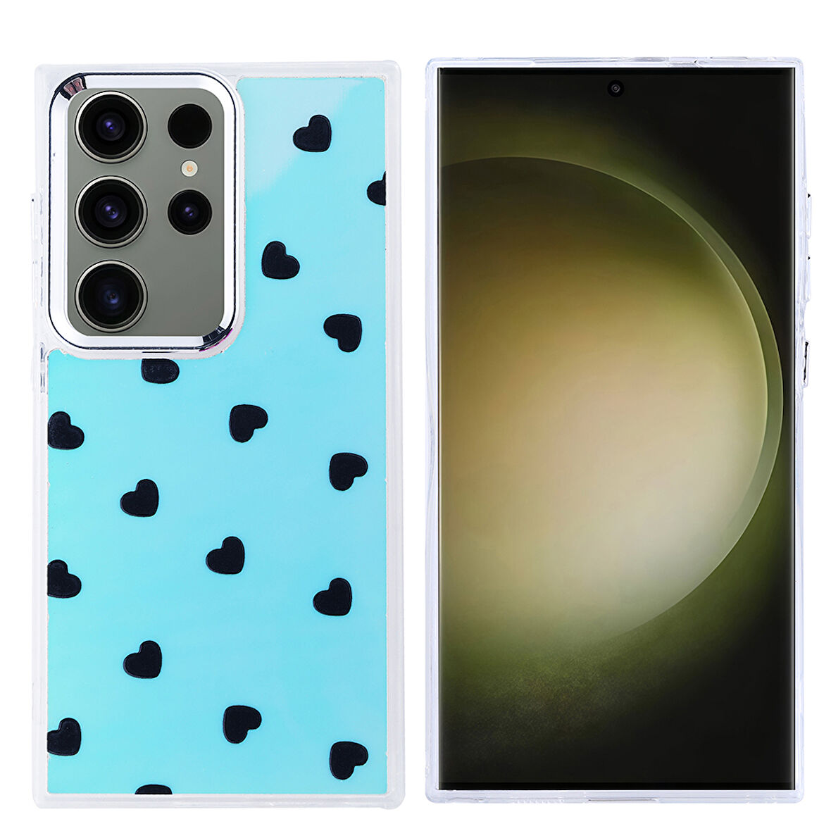 Galaxy S25 Ultra Kılıf Airbag Tasarımlı SYS Hadra Kapak - Kalp