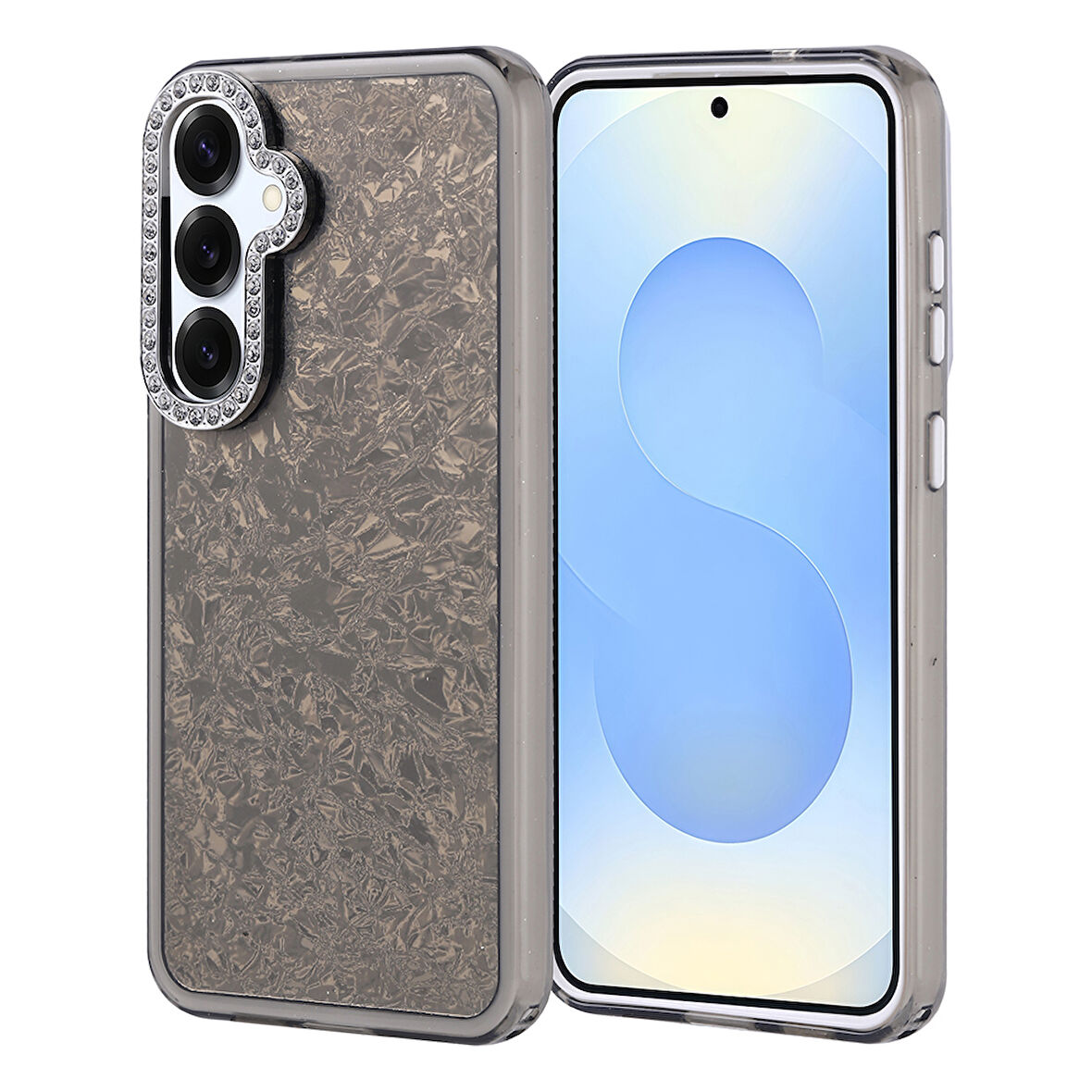 Samsung Galaxy S24 Plus Kılıf Taşlı Tasarımlı Kapi Kapak