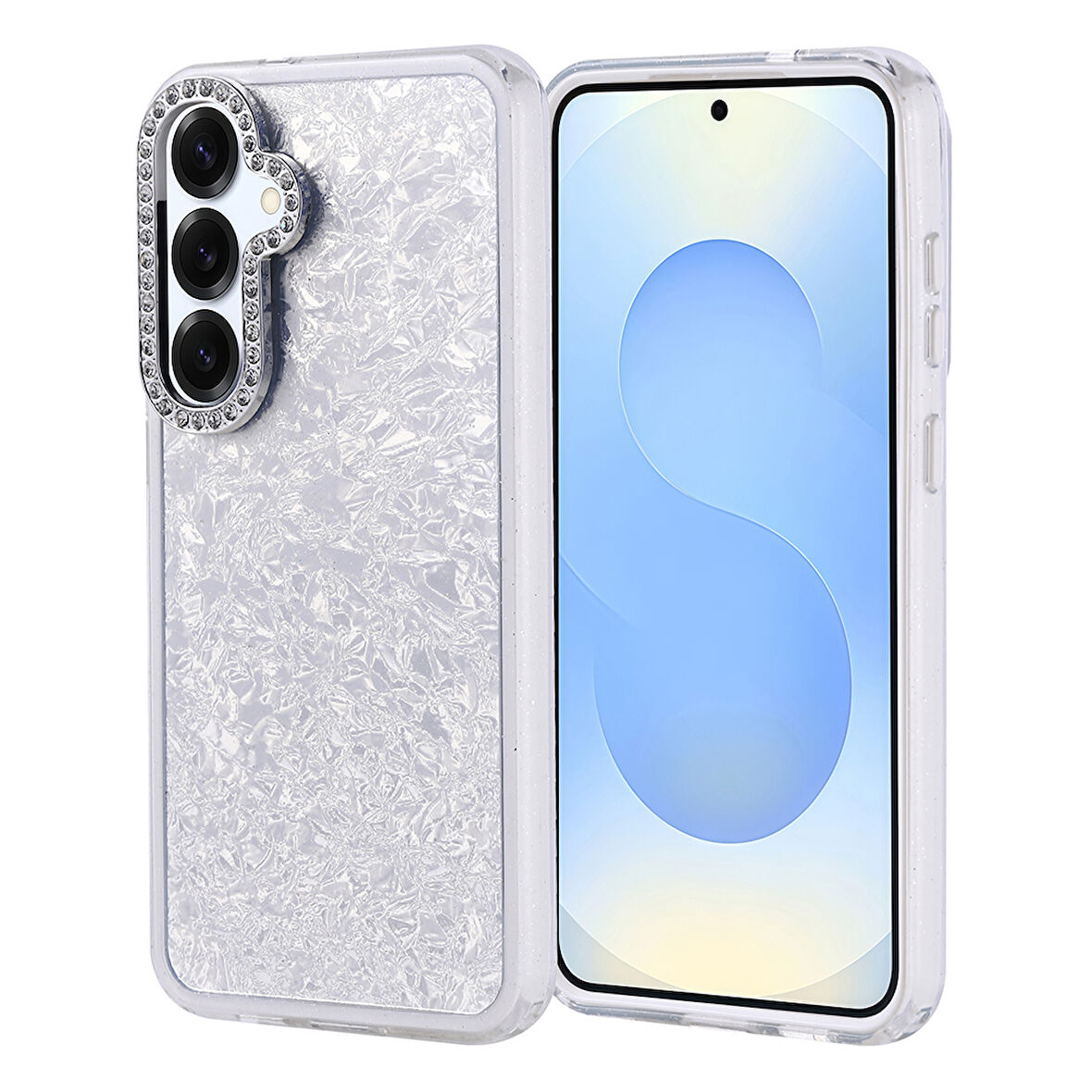 Samsung Galaxy S24 Plus Kılıf Taşlı Tasarımlı Kapi Kapak