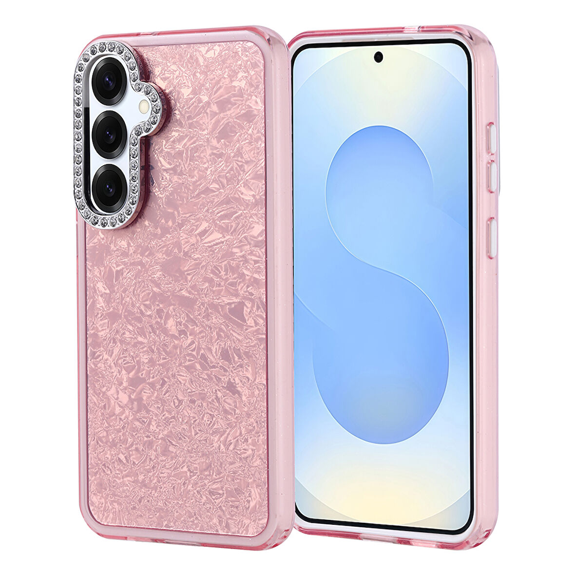 Samsung Galaxy S25 Plus Kılıf Taşlı Tasarımlı Kapi Kapak