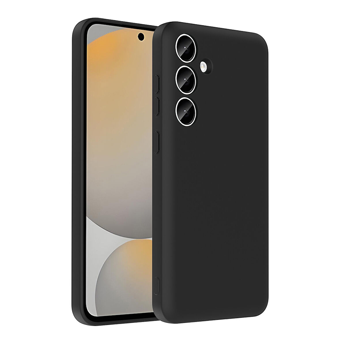 Galaxy A55 Kılıf Kamera Korumalı Kartlık Hazneli UCY Vitra Kapak - Siyah