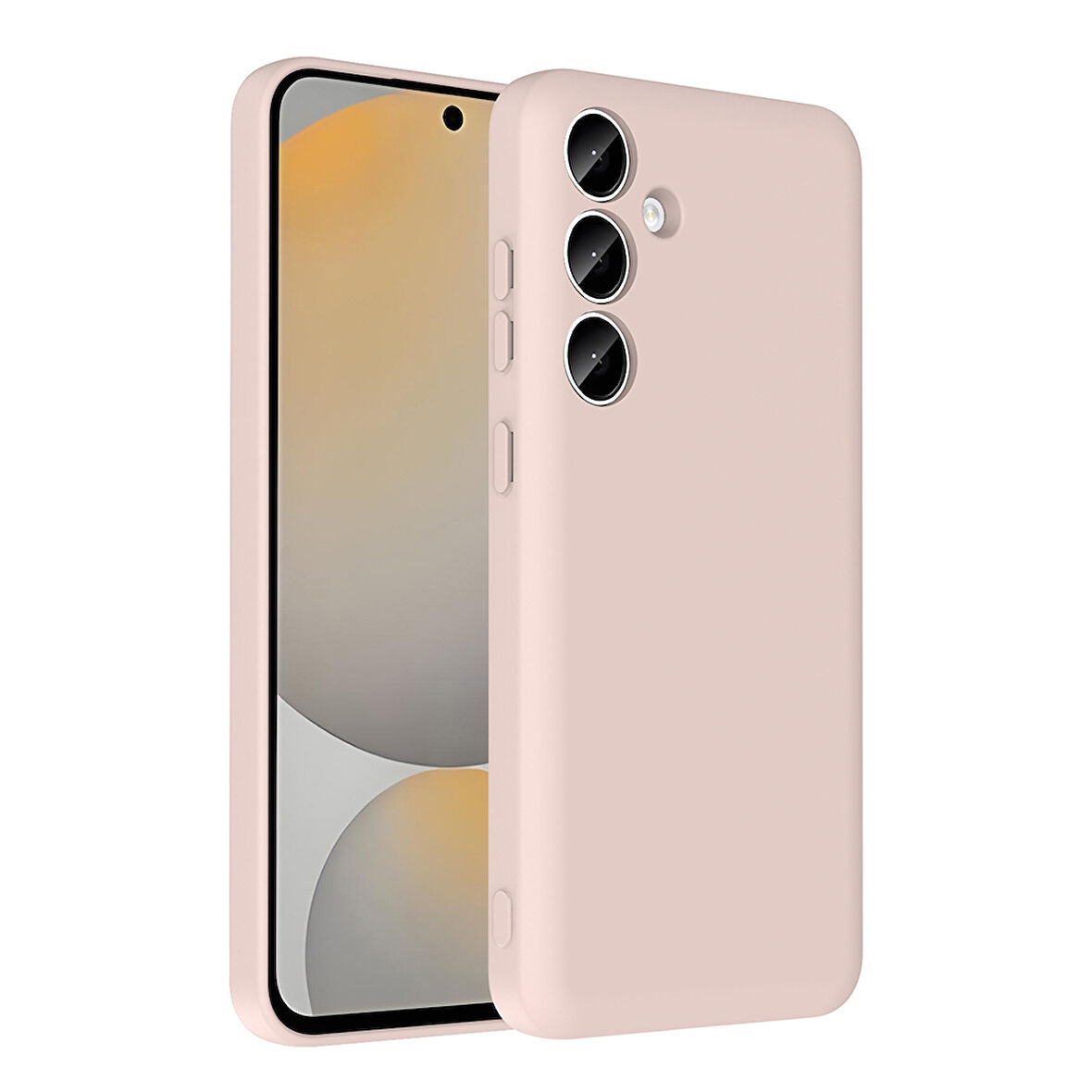 Galaxy A55 Kılıf Kamera Korumalı Kartlık Hazneli UCY Vitra Kapak - Pembe