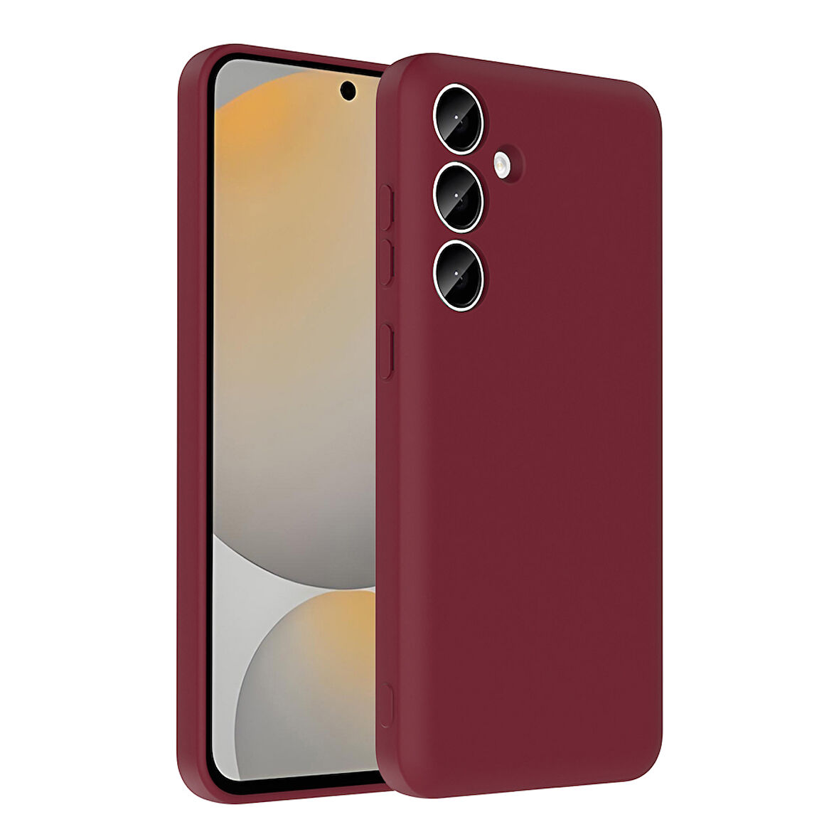 Galaxy A55 Kılıf Kamera Korumalı Kartlık Hazneli EFFX Vitra Kapak - Mürdüm