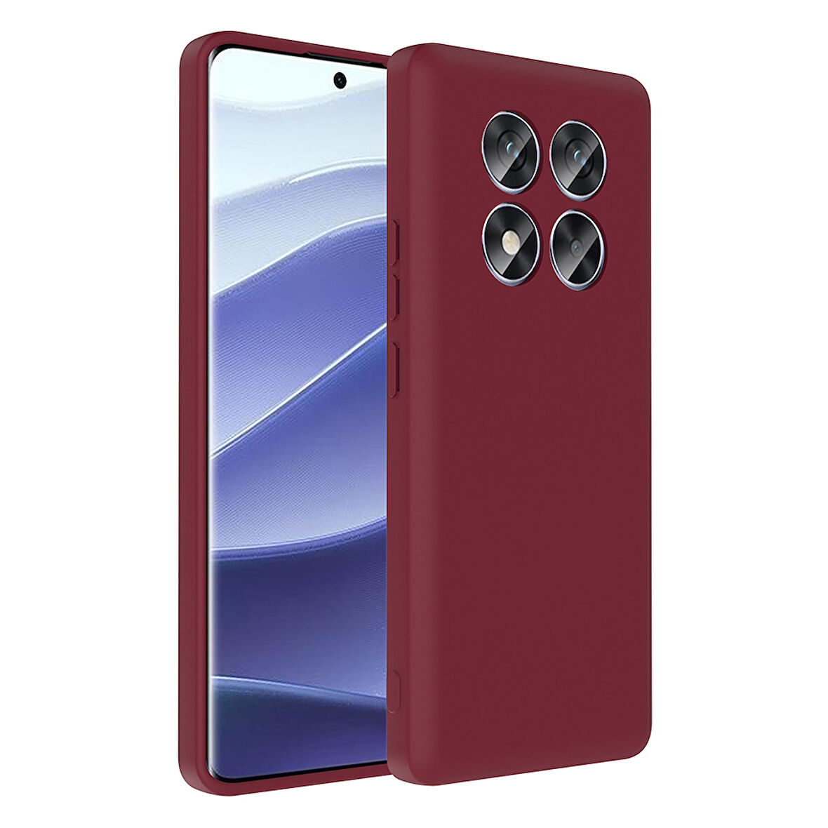 Redmi Note 14 Pro 4G Kılıf Kamera Korumalı Kartlık Hazneli ZYL Vitra Kapak - Mürdüm