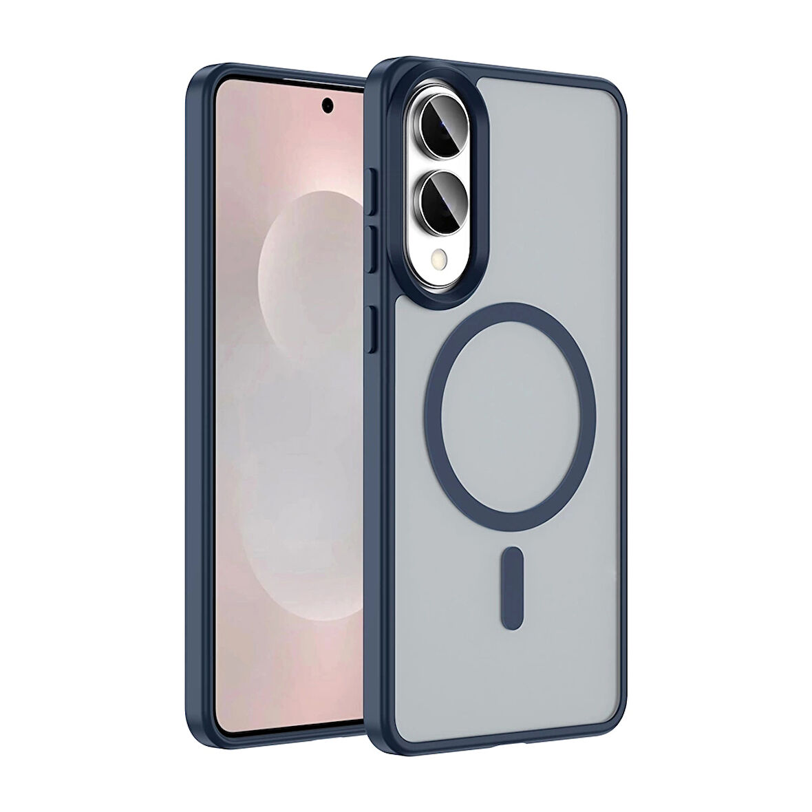 Galaxy S25 Edge Kılıf M-safe Şarj Özellikli Mat Arka Yüzey Zore Sio Kapak