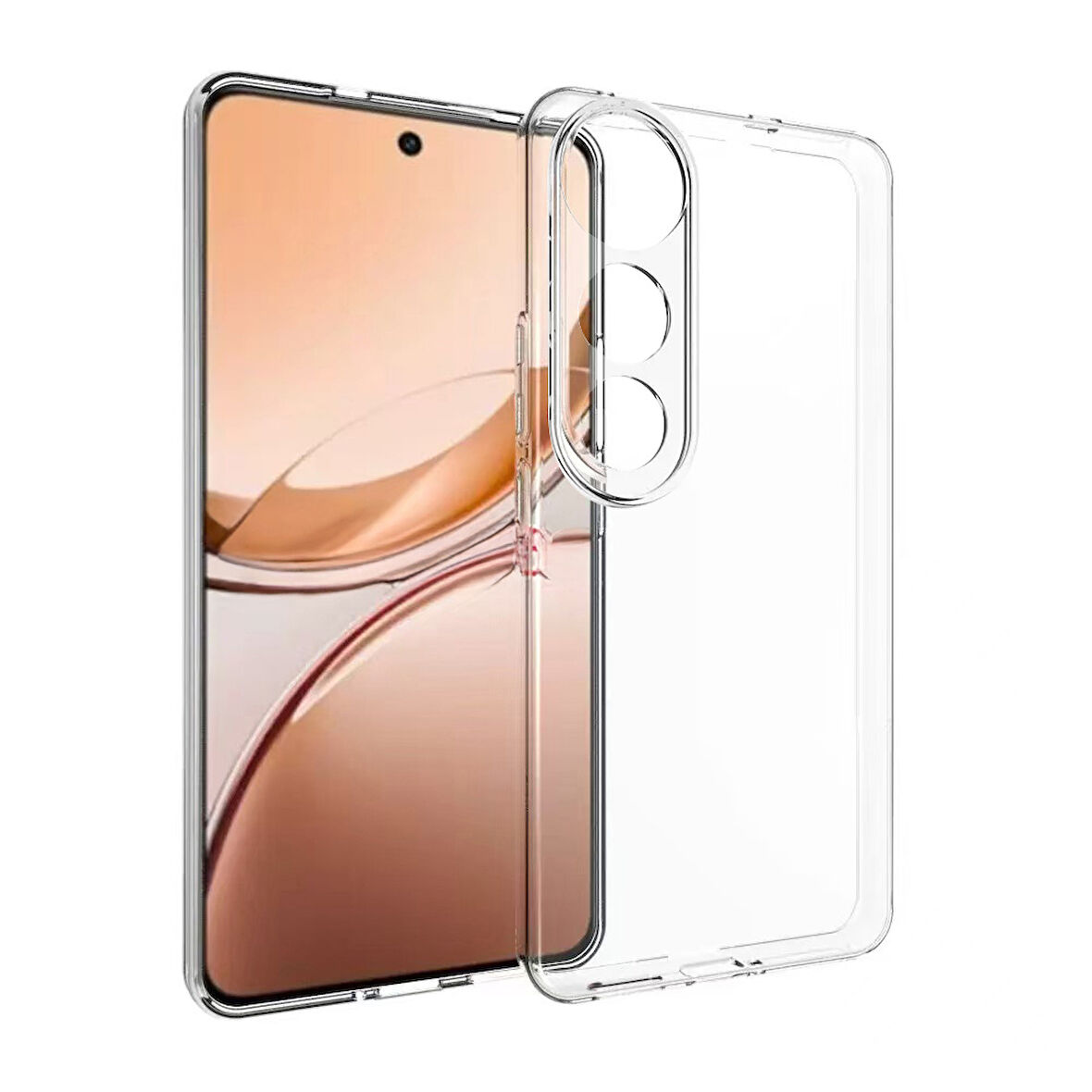 Vivo V50 Lite 4G Kılıf Kamera Korumali Süper Silikon Kapak