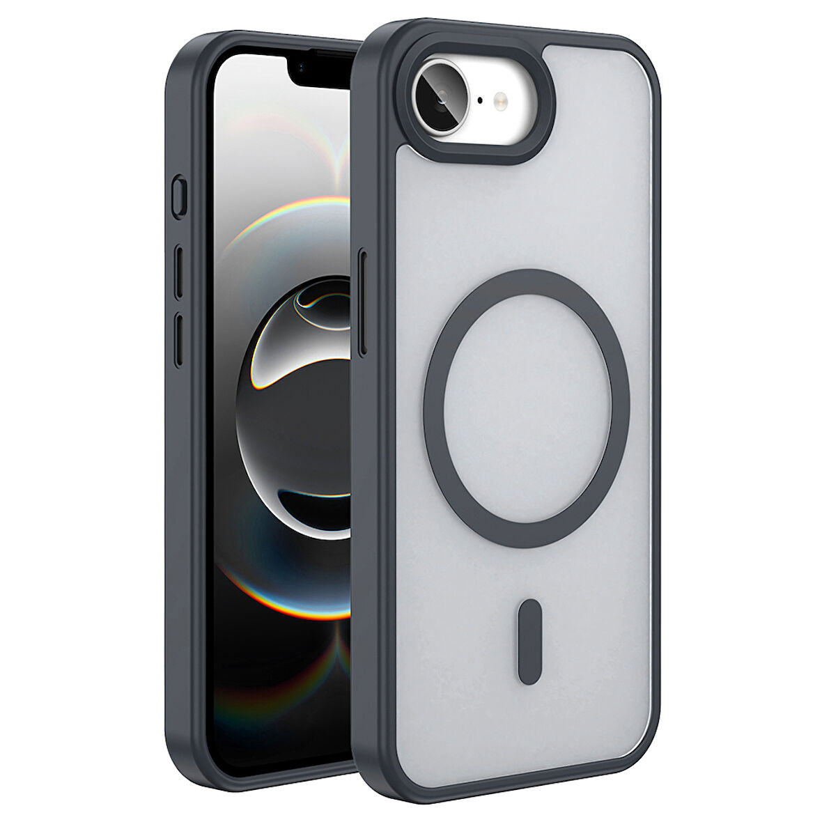 iPhone 16E Kılıf Kablosuz Şarj Özellikli Mat Arka Yüzey Zore Sio Kapak