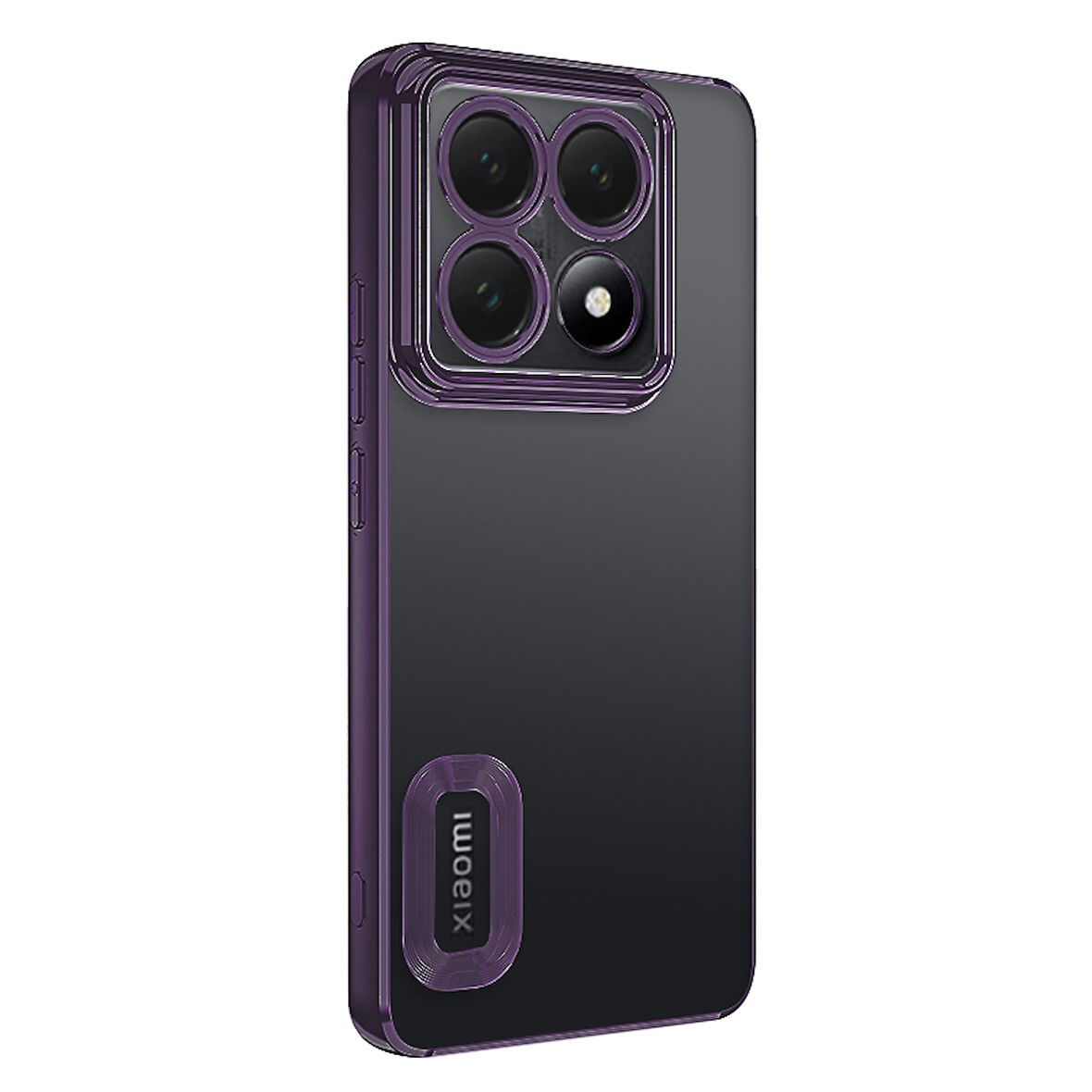 14T Pro Kılıf Kamera Korumalı Logo Gösteren SYS Omega Kapak - Derin Mor