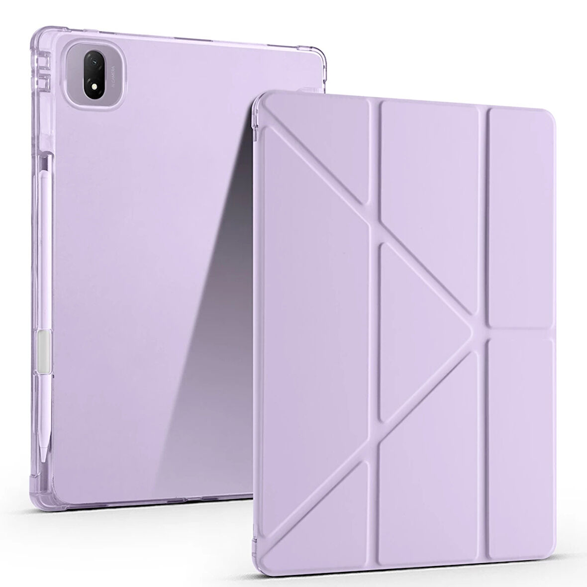 Honor MagicPad 2 Kılıf Zore Tri Folding Kalem Bölmeli Standlı Kılıf