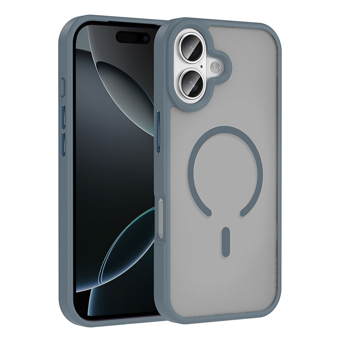 iPhone 17 Kılıf Kablosuz Şarj Özellikli Mat Arka Yüzey Sio Kapak