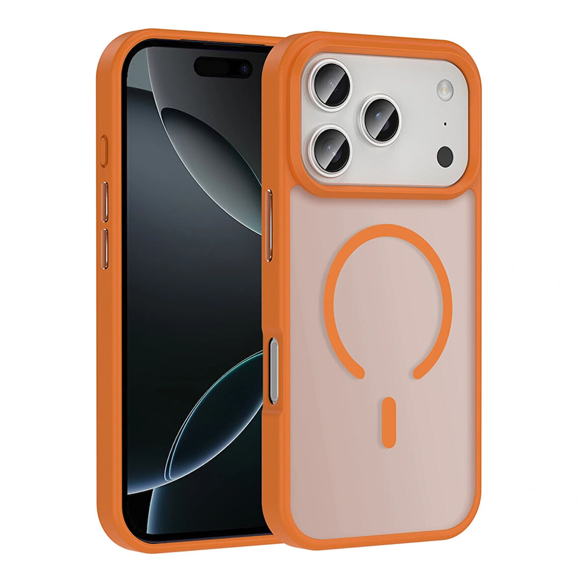 Apple iPhone 17 Pro Max Kılıf M-safe Şarj Özellikli Mat Arka Yüzey Zore Sio Kapak