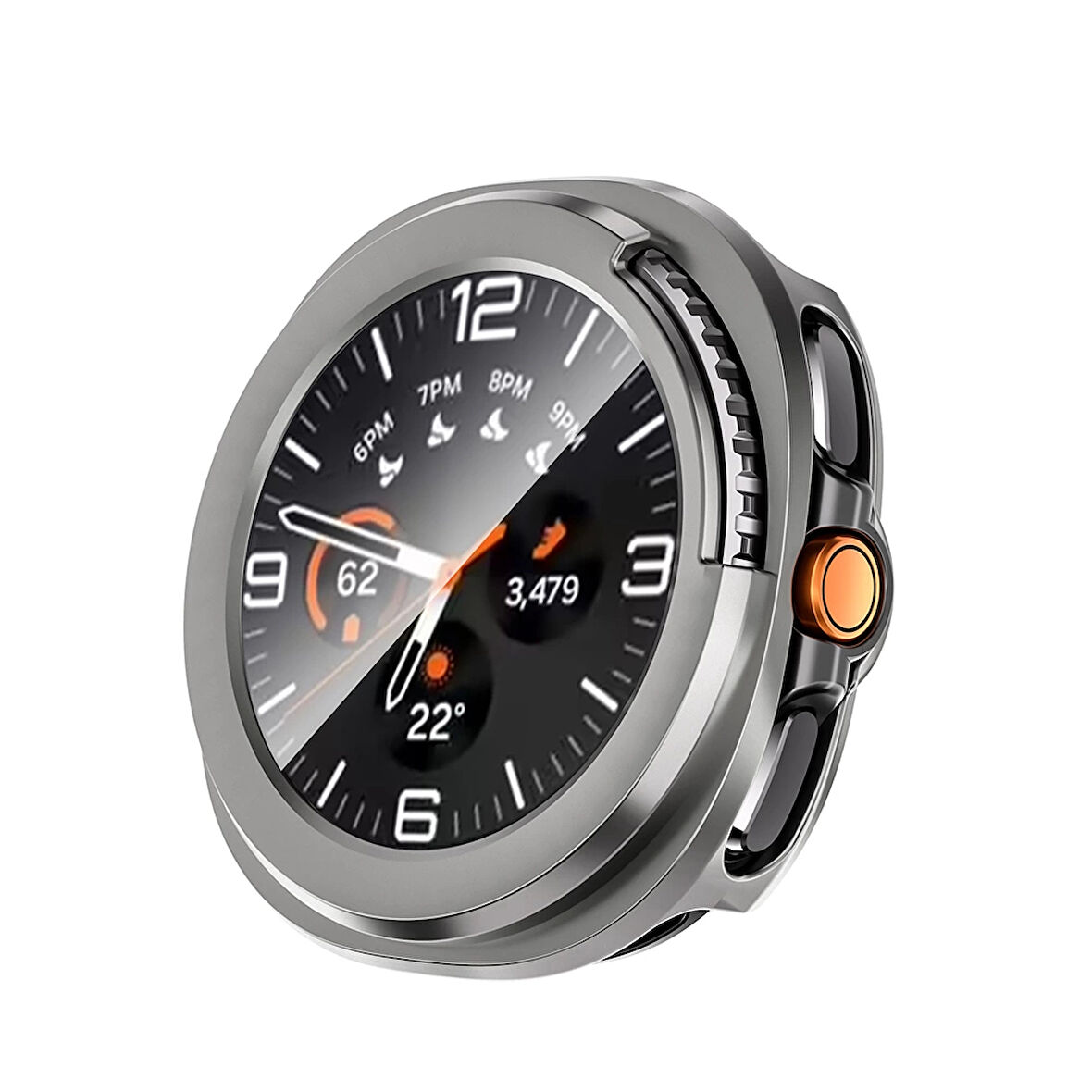 Galaxy Watch 8 Classic 46mm Sert PC Kasa ve Ekran Koruyucu Zore Watch Gard 39