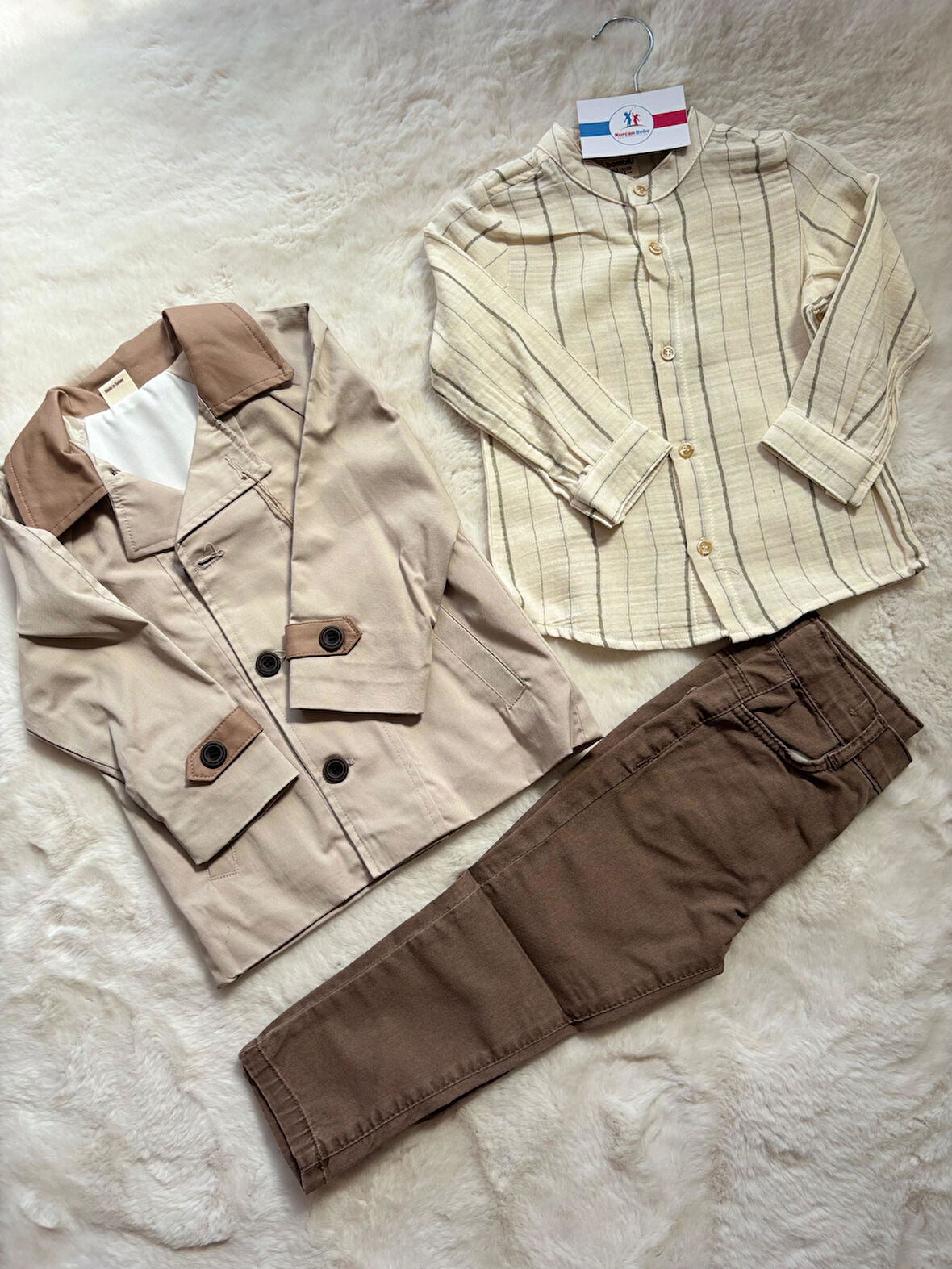 Montlu Gömlekli 3 Lü Takım