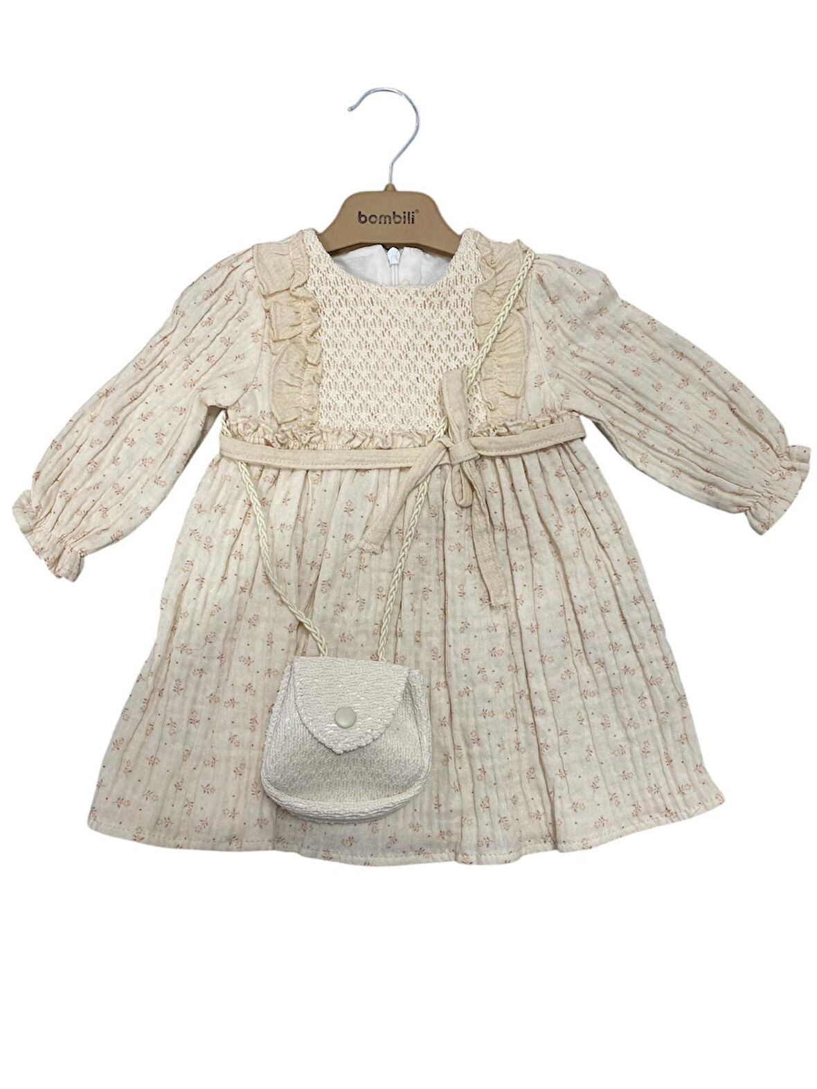 Babydoll Elbise Bombili Asortili