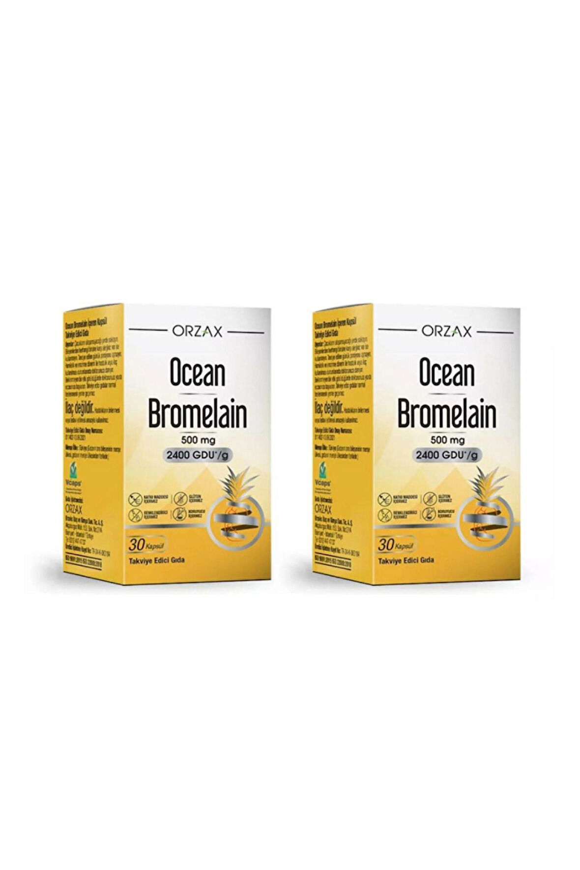 Ocean Bromelain 500 mg 30 Kapsül 2 Adet