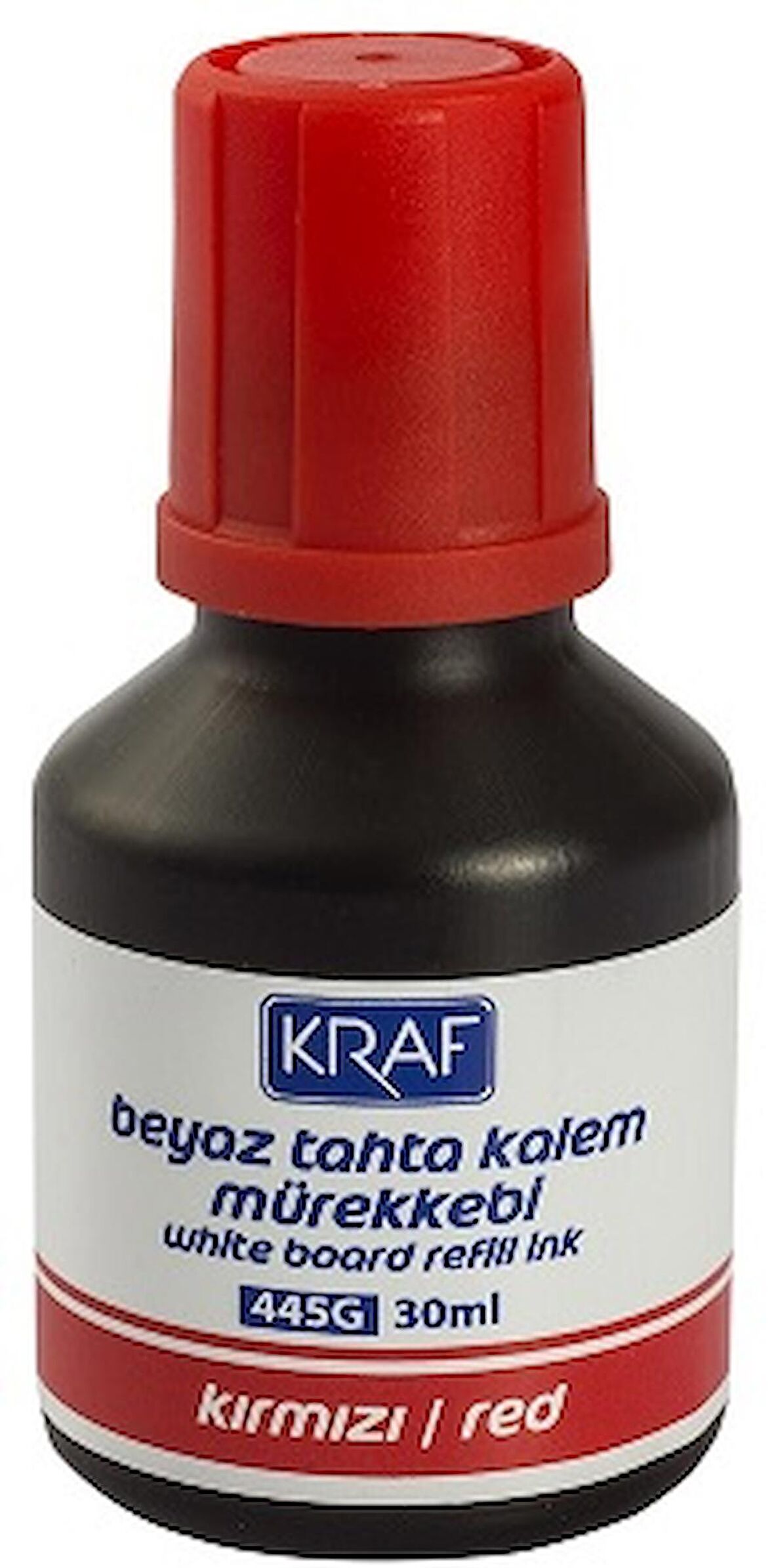 KRAF BEYAZ TAHTA KALEM MÜREKKEBİ  30ml KIRMIZI 445G