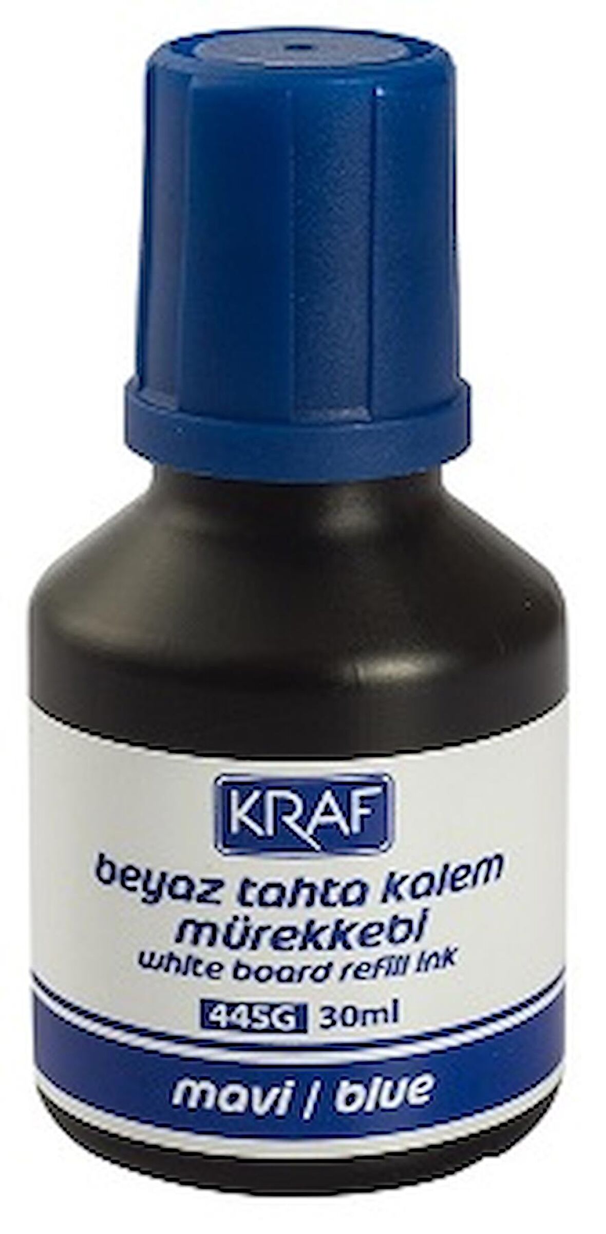 KRAF BEYAZ TAHTA KALEM MÜREKKEBİ  30ml MAVİ 445G