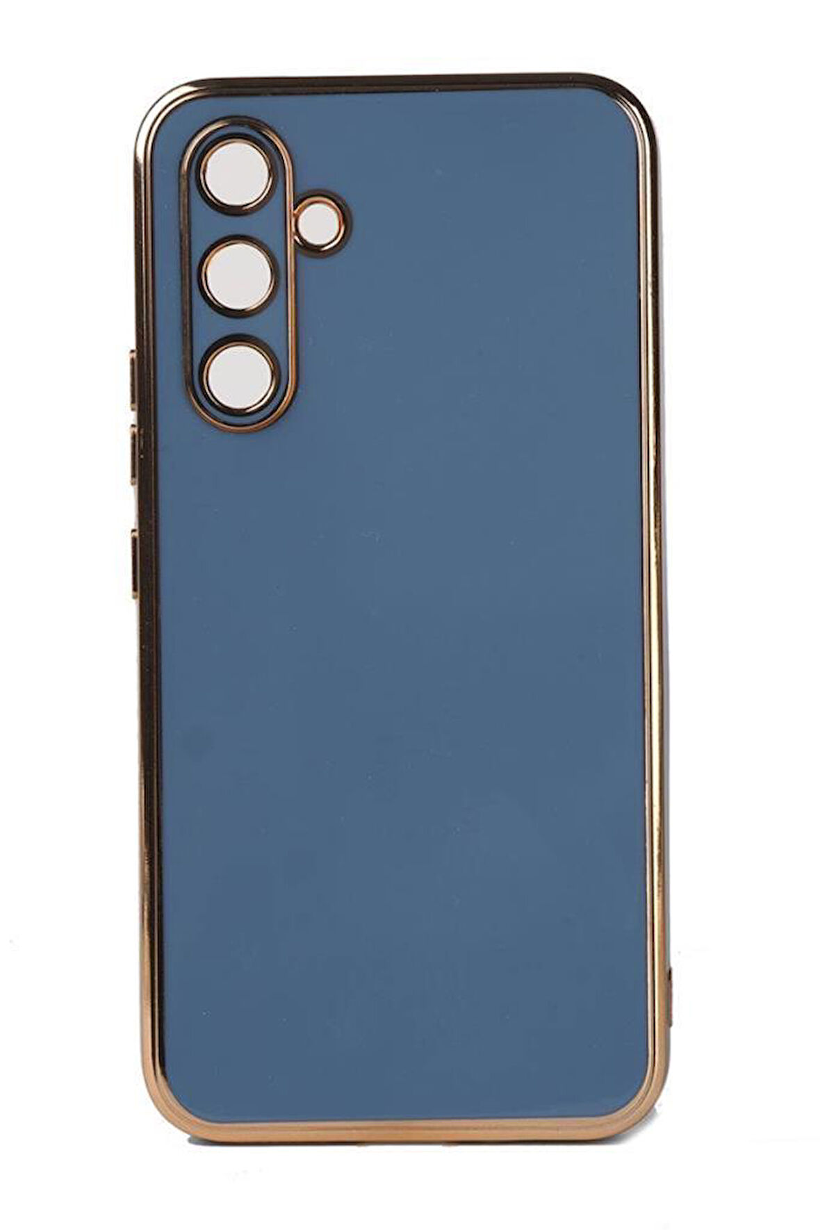 Galaxy M14 Kılıf Kamera Korumalı Altın Kenar Tasarım Silikon