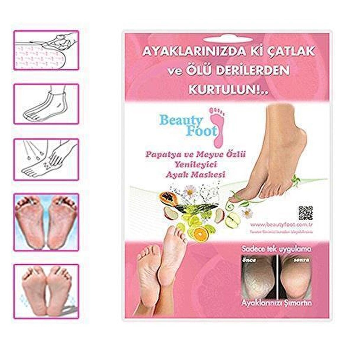 Beauty Foot Bakım için Maske 1 Adet