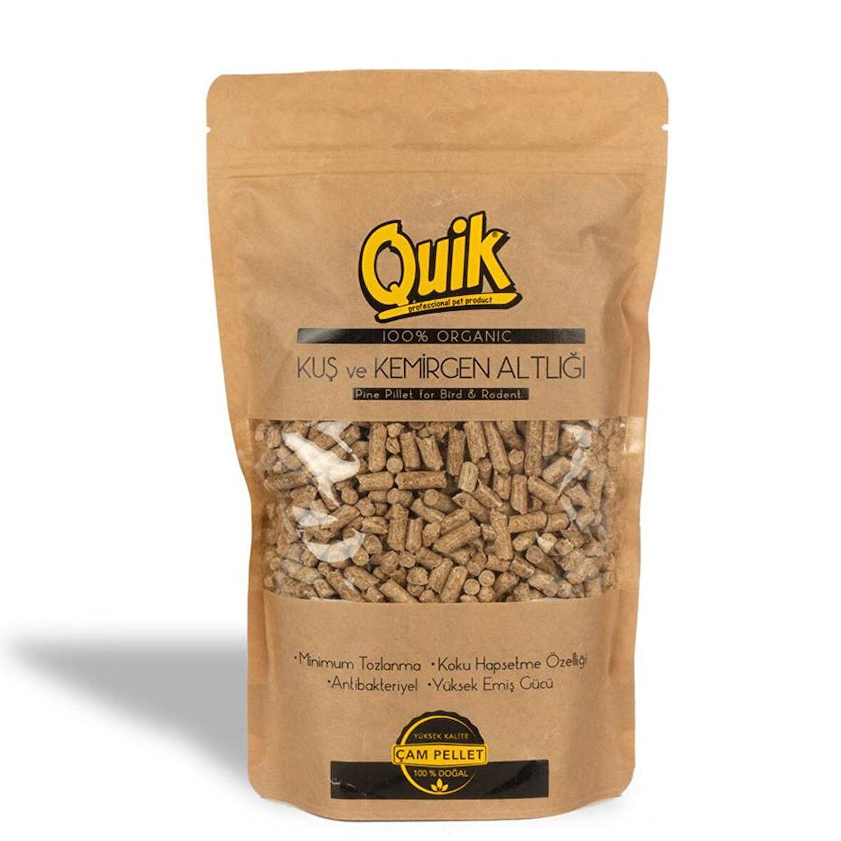 Quik Çam Paleti Kemirgen ve Kuş Altlığı ve Kedi Kumu 750 gr